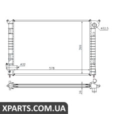 Радіатор охолодження Nissens 69700A