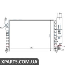 Радiатор Nissens 61230