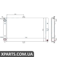 Радіатор Nissens 623552