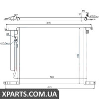 Радіатор кондиціонера Nissens 940335