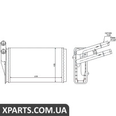 Радіатор пічки AUDI 80/90 B3 86 пр-во Nissens Nissens 70221