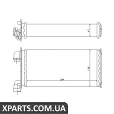 Pадиатор печки BMW 3 E30 82- пр-во Nissens Nissens 70501