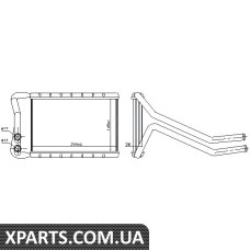 Радіатор пiчки Nissens 707073