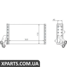 Радіатор пічки CITROEN FIAT LANCIA PEUGEOT пр-во Nissens Nissens 71149