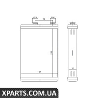 Радіатор обігрівача FIAT LANCIA пр-во Nissens Nissens 71451