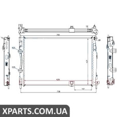 Радіатор Nissens 67361