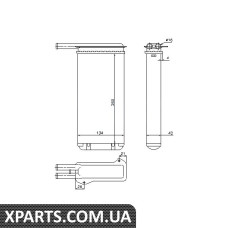 Pадиатор печки FORD ESCORT пр-во Nissens Nissens 71755