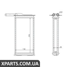 Радіатор обігрівача FORD SIERRA 83-пр-во Nissens Nissens 71761