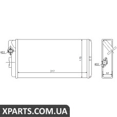 Pадиатор печки MERCEDES Nissens 72035