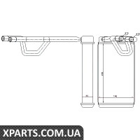 Радіатор обігрівача салону Nissens 72209