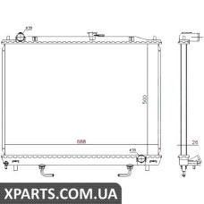 Радіатор Nissens 628959