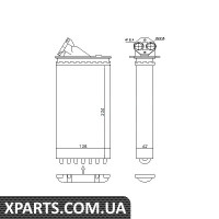 Радіатор пічки OPEL OMEGA B 94- 2.0-3.0 пр-во Nissens Nissens 72655