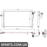 Радіатор кондиціонера Nissens 940360