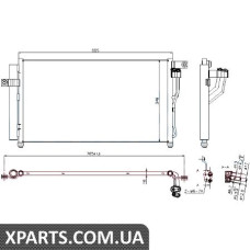 Радіатор кондиціонера Nissens 940360