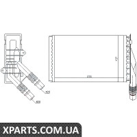 Радіатор пічки RENAULT KANGOO I (98-) NISSENS 72985