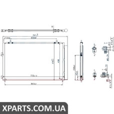 Радіатор кондиціонера Nissens 940349