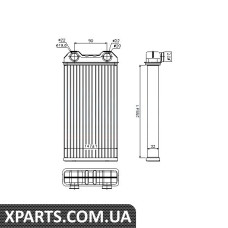 Радіатор обігрівача OPEL VIVARO RENAULT TRAFIC пр-во Nissens Nissens 73331