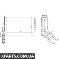 Радіатор пічки RENAULT CLIO II 01 пр-во Nissens Nissens 73374
