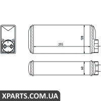 Радіатор пiчки Nissens 73650