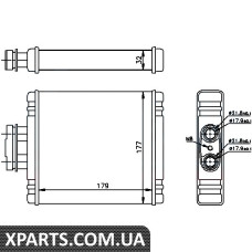 Pадиатор печки AUDI; SEAT; SKODA; VW   NISSENS 73654