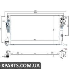 Радіатор Nissens 637617