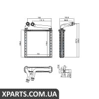 Радіатор опалювача Nissens 73979