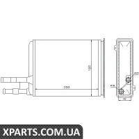 Радіатор пічки CITROEN JUMPER/ FIAT DUCATO пр-во Nissens Nissens 73984