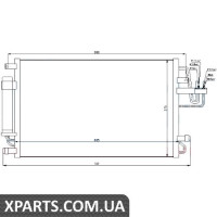 Радіатор кондиціонера Nissens 94801