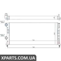 Радіатор Nissens 61765