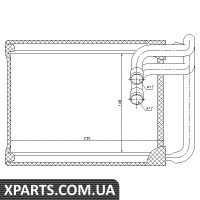 Радіатор обігрівача HYUNDAI Sonata V NF пр-во Nissens Nissens 77622