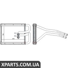 Радіатор обігрівача HYUNDAI TUCSON / KIA SPORTAGE II KM 04- пр-во Nissens Nissens 77642