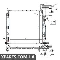 Радiатор Nissens 62559A