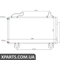 Радіатор кондиціонера Nissens 940114