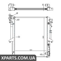 Радіатор Nissens 62896