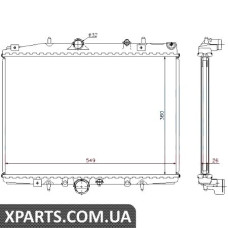 Радiатор Nissens 63705A