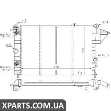 Радiатор Nissens 630551