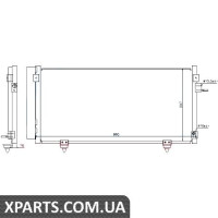 Радіатор кондиціонера Nissens 940257
