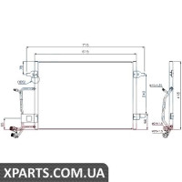 Радіатор кондиціонера Nissens 94594