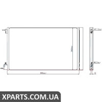 Радіатор кондиціонера Nissens 940124