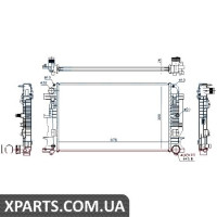 Радіатор Nissens 67156A