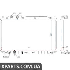 Радіатор Nissens 68143