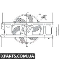 Вентилятор радіатора Nissens 85253