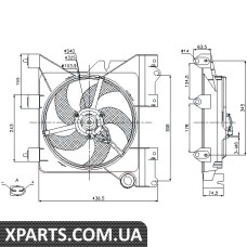 Вентилятор радиатора Nissens 85316