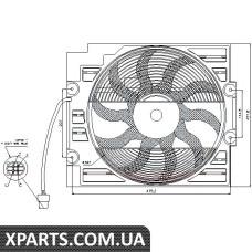 Вентилятор радиатора Nissens 85421