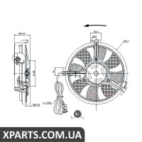 Вентилятор радиатора Nissens 85519