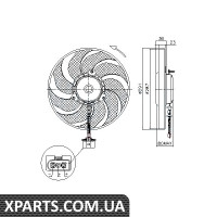 Вентилятор Nissens 85545