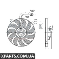 Вентилятор радіатора Nissens 85676