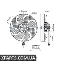 Вентилятор радіатора Nissens 85690