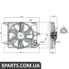 Вентилятор радіатора Nissens 85708