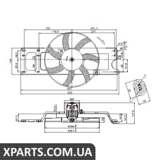 Вентилятор радиатора Nissens 85712